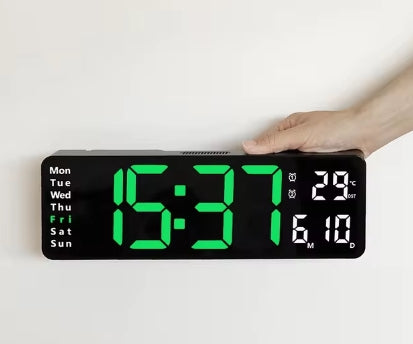 Digitale Wandklok met Afstandsbediening