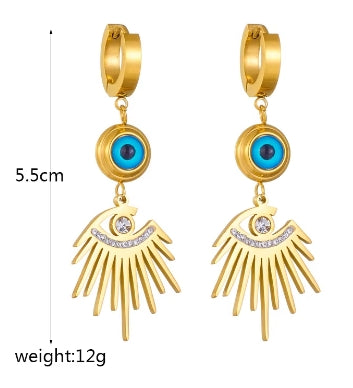 Elegante Blue eyes oorbellen