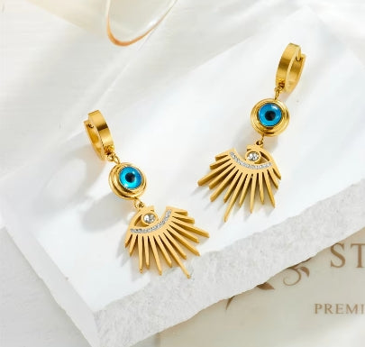 Elegante Blue eyes oorbellen