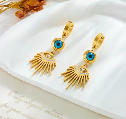 Elegante Blue eyes oorbellen