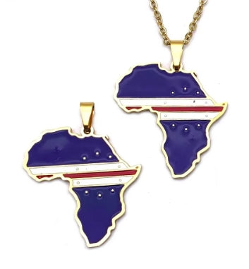 Hanger-Afrika met Kaapverdische vlag