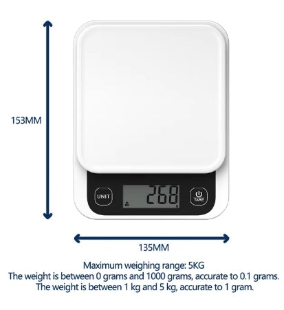 Keukenweegschaal (Smart-Voedingscalculator)