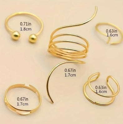 Modieuze set ringen