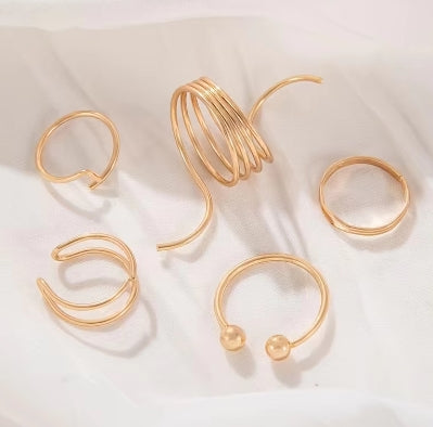 Modieuze set ringen