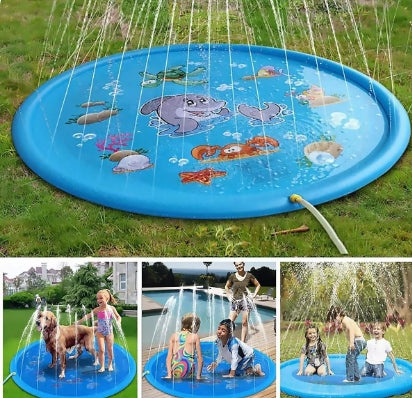 Opblaasbare water-spraymat