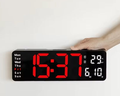 Digitale Wandklok met Afstandsbediening