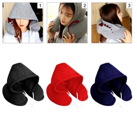 Vliegtuigkussen met Hoodie