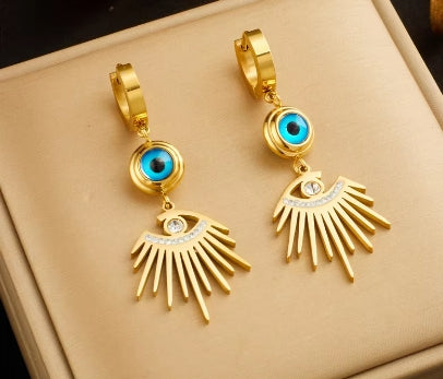 Elegante Blue eyes oorbellen