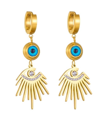Elegante Blue eyes oorbellen
