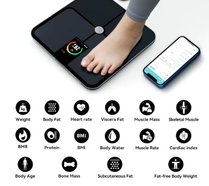 Digitale smartfit-weegschaal