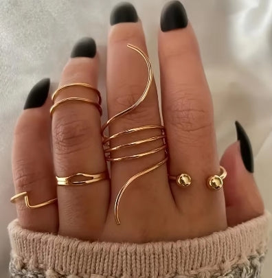 Modieuze set ringen