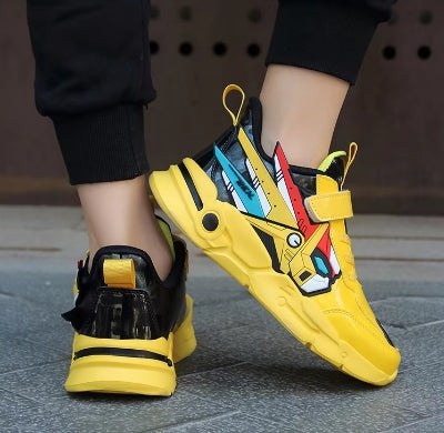 Cartoon Leren Sneakers